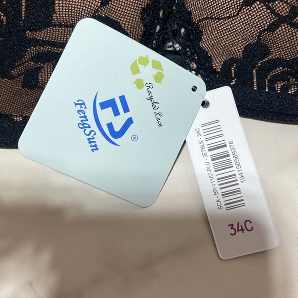 Adore Me Lace Padded Wire Push Up Bra size 34C - Picture 15 of 17